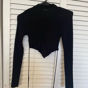 JLUX LABEL ribbed crop